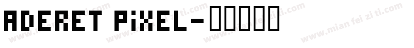 aderet pixel字体转换